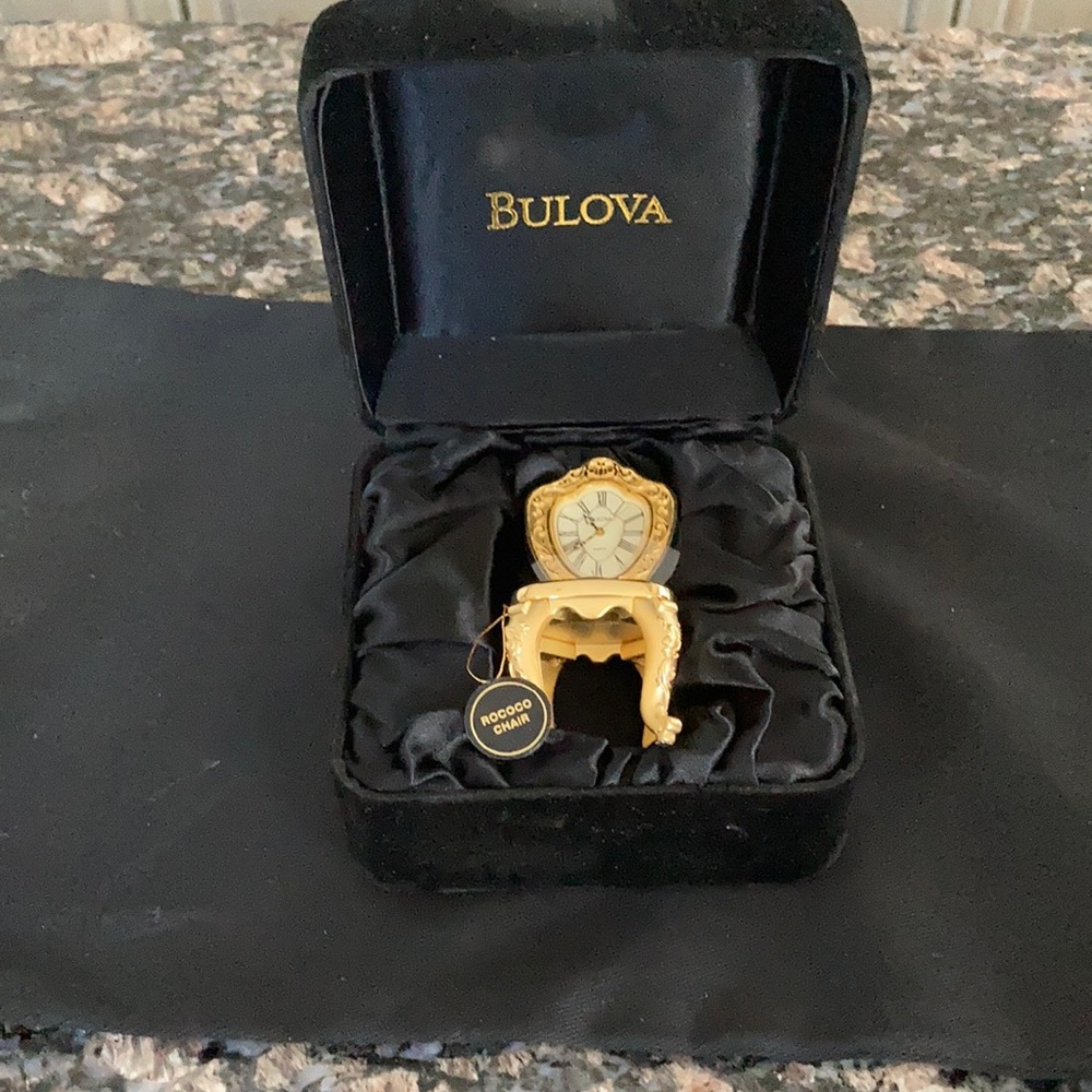 BULOVA CHAIR WATCH NWT